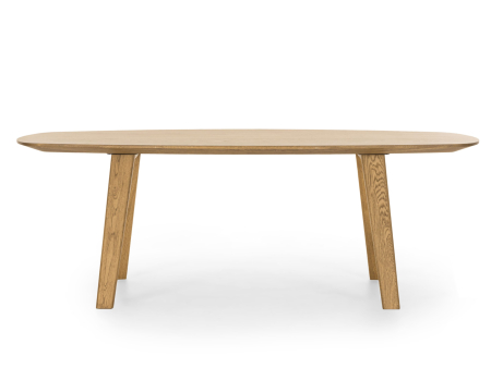 Masa ovalizata Surf Home 220cm (A), lemn de stejar, finisaj Castle Oak, stil contemporan SALE [3]