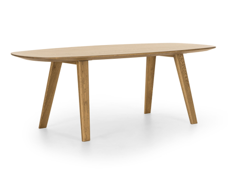 Masa ovalizata Surf Home 220cm (A), lemn de stejar, finisaj Castle Oak, stil contemporan SALE [5]