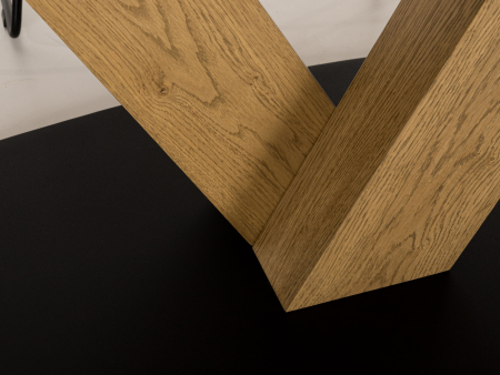 Masa ovalizata Surf Elegance 220cm (V), lemn de stejar, finisaj Castle Oak, stil contemporan SALE [6]