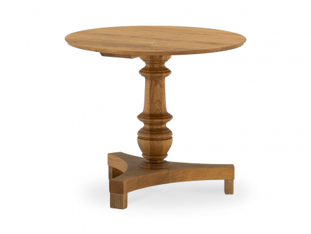 Masuta Cafea - Masuta cafea rotunda Cleo D60cm, lemn masiv de stejar, mutiple finisaje disponibile, stil clasic