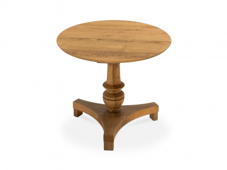 Masuta cafea rotunda Cleo D60cm, lemn masiv de stejar, mutiple finisaje disponibile, stil clasic [5]