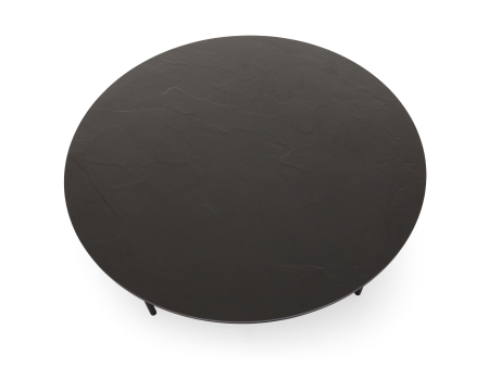 Masuta cafea Helios D87x31cm, placa ceramica, picioare metalice, multiple finisaje disponibile, stil contemporan [1]