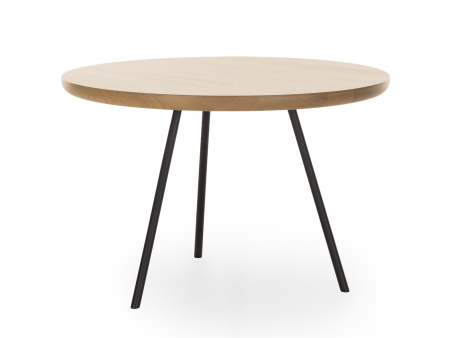 Living - Masuta cafea Osaka D60x40cm, placa lemn masiv de stejar, picioare metalice, multiple finisaje disponibile, stil contemporan