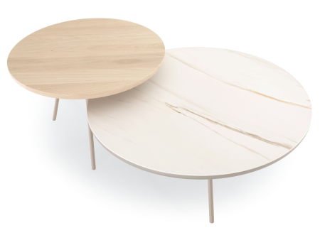 Masuta cafea Osaka D60x40cm, placa lemn masiv de stejar, picioare metalice, multiple finisaje disponibile, stil contemporan [9]