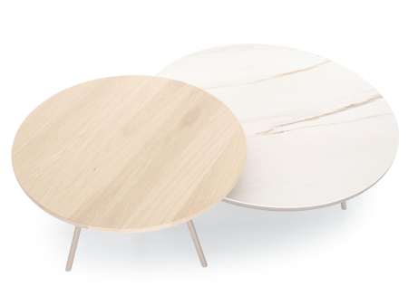 Masuta cafea Osaka D60x40cm, placa lemn masiv de stejar, picioare metalice, multiple finisaje disponibile, stil contemporan [10]