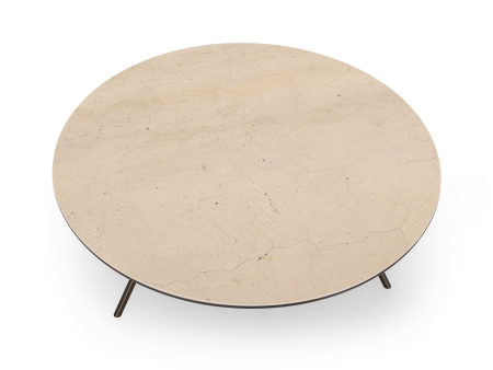 Masuta cafea Osaka D80x30cm, placa ceramica, picioare metalice, multiple finisaje disponibile, stil contemporan [10]