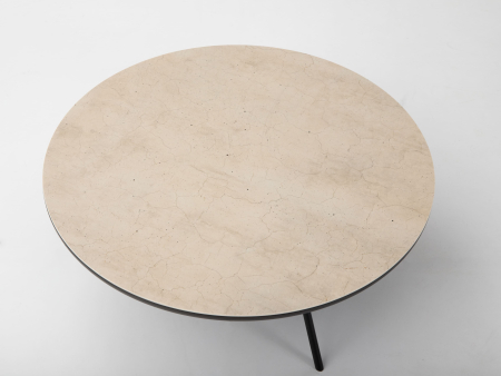 Masuta cafea Osaka D80x30cm, placa ceramica, picioare metalice, multiple finisaje disponibile, stil contemporan [4]