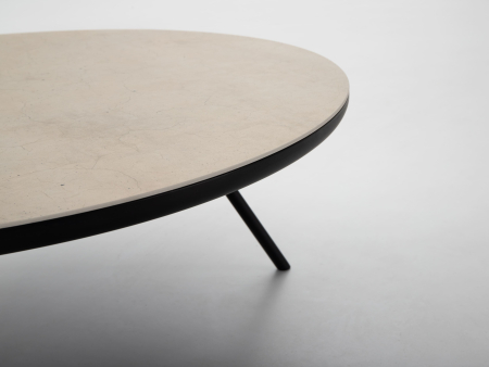 Masuta cafea Osaka D80x30cm, placa ceramica, picioare metalice, multiple finisaje disponibile, stil contemporan [5]