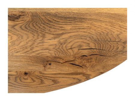 Masuta cafea ovala Lombardy 130cm, lemn masiv de stejar, mutiple finisaje disponibile, stil rustic [8]