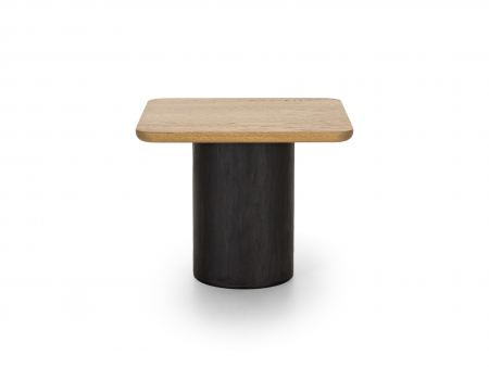 Masuta cafea Veneto 50x50x41cm, lemn masiv de stejar si microciment, multiple finisaje disponibile, stil contemporan [2]