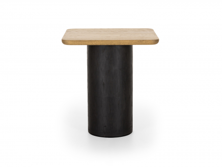 Masuta cafea Veneto 50x50x55cm, lemn masiv de stejar si microciment, multiple finisaje disponibile, stil contemporan [1]