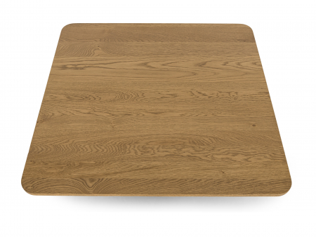 Masuta cafea Veneto 80x80x35cm, lemn masiv de stejar si microciment, multiple finisaje disponibile, stil contemporan [5]