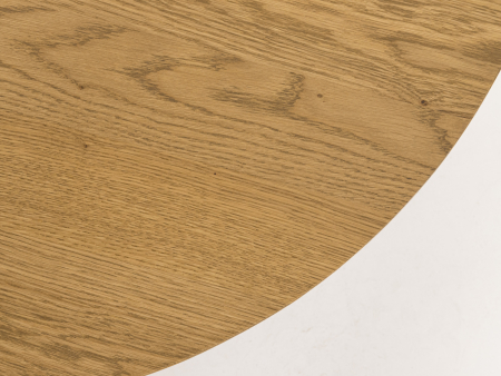 Masuta cafea rotunda Veneto D80x35cm, lemn masiv de stejar si microciment, multiple finisaje disponibile, stil contemporan [6]