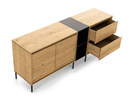 Living - Nisa tip A 30cm pentru bufete si comode Atlas, finisaj contrastant sau armonizat