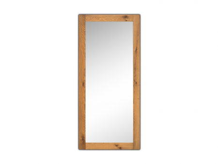 Living - Oglinda de perete Frame 200x90cm, rama din lemn masiv de stejar, multiple finisaje disponibile, stil minimalist