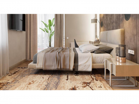 Pat tapitat minimalist Laval, tablie inalta capitonata, somiera metalica, picioare inox 18cm, laterale dehusabile, stil contemporan, personalizabil [18]