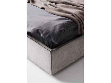 Pat tapitat Limura, tablie inalta cu perne moi, lada depozitare, somiera metalica, picioare lemn 4cm, laterale dehusabile, stil contemporan, personalizabil [6]