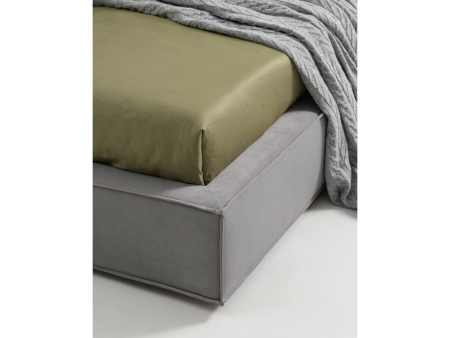 Pat pentru copii tapitat Flexy, cu laterala de protectie, spatiu de depozitare, picioare lemn 4cm, stil contemporan, personalizabil [3]