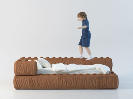 Pat pentru copii tapitat Lego, cu laterala de protectie, lada depozitare, somiera metalica, picioare plastic 3cm, stil contemporan, personalizabil [1]