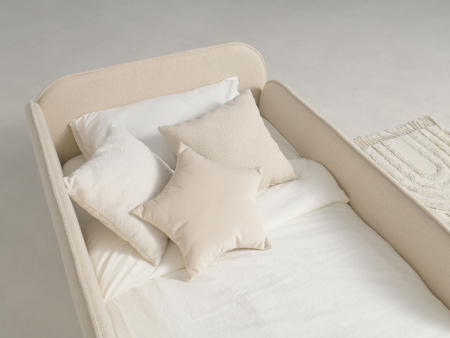 Pat pentru copii tapitat Rio, fara lada depozitare, picioare plastic 1cm, stil contemporan, personalizabil [5]