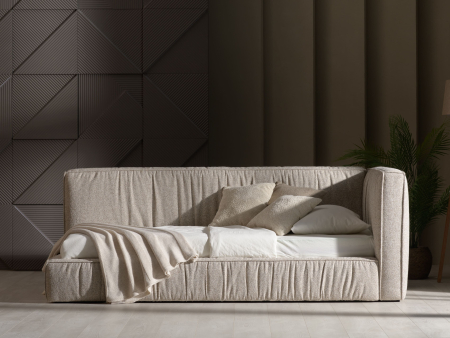 Pat pentru copii tapitat Terni, cu inaltime mica, lada depozitare, somiera metalica, picioare plastic 3cm, stil contemporan, personalizabil [7]