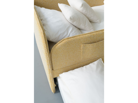 Pat pentru copii tapitat Todi A, sertar pentru depozitare, picioare plastic 3cm, stil contemporan, personalizabil [12]