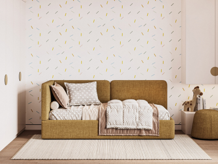 Pat pentru copii tapitat Trento 2, lada depozitare, picioare plastic 3cm, stil contemporan, personalizabil [1]