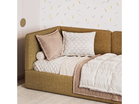 Pat pentru copii tapitat Trento 2, lada depozitare, picioare plastic 3cm, stil contemporan, personalizabil [6]