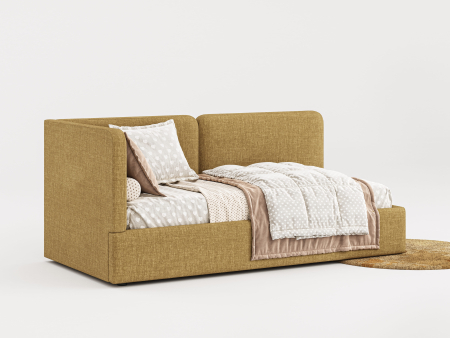 Pat pentru copii tapitat Trento 2, lada depozitare, picioare plastic 3cm, stil contemporan, personalizabil [2]