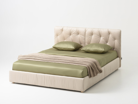 Summer Mood - Pat tapitat Astro cu tablie inalta capitonata, lada depozitare, somiera metalica, picioare lemn 4cm, laterale dehusabile, stil modern, personalizabil