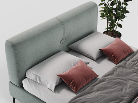 Pat tapitat Bremen cu tablie inalta, lada depozitare, somiera metalica, picioare metalice 15cm, laterale dehusabile, stil modern, personalizabil [5]