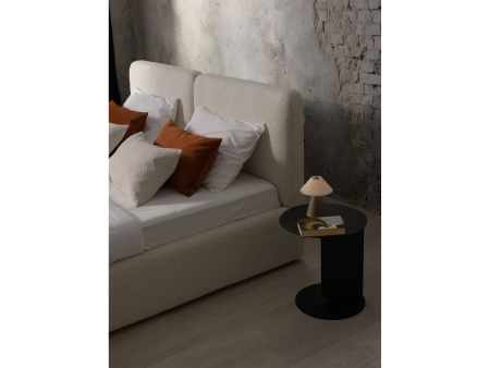 Pat tapitat Elim 2 cu tablie inalta capitonata, lada depozitare, somiera metalica, picioare plastic 3cm, laterale dehusabile, stil modern, personalizabil [31]