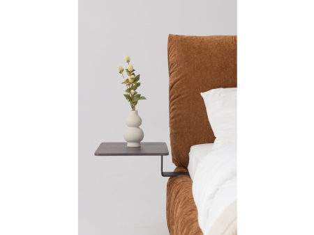 Pat tapitat Kemi cu tablie inalta capitonata, lada depozitare, somiera metalica, picioare plastic 3cm, laterale dehusabile, stil modern, personalizabil [26]