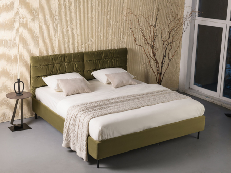 Pat tapitat Narni 1 cu tablie inalta, lada depozitare, somiera metalica, picioare metalice 10cm, laterale dehusabile, stil modern, personalizabil [1]