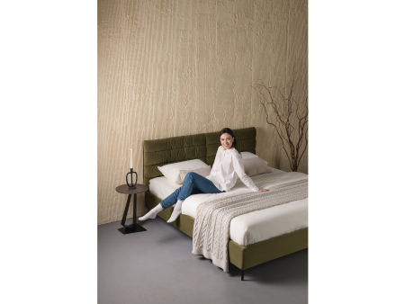 Pat tapitat Narni 1 cu tablie inalta, lada depozitare, somiera metalica, picioare metalice 10cm, laterale dehusabile, stil modern, personalizabil [15]