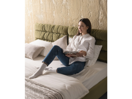 Pat tapitat Narni 1 cu tablie inalta, lada depozitare, somiera metalica, picioare metalice 10cm, laterale dehusabile, stil modern, personalizabil [4]