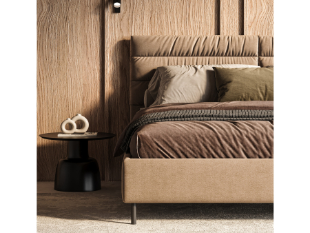 Pat tapitat Narni 1 cu tablie inalta, lada depozitare, somiera metalica, picioare metalice 10cm, laterale dehusabile, stil modern, personalizabil [10]