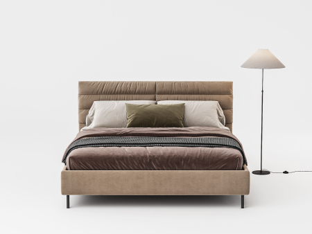 Pat tapitat Narni 1 cu tablie inalta, lada depozitare, somiera metalica, picioare metalice 10cm, laterale dehusabile, stil modern, personalizabil [7]