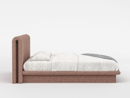 Pat tapitat Nola 2 cu tablie inalta capitonata, lada depozitare, somiera metalica, picioare plastic 3cm, laterale dehusabile, stil modern, personalizabil [1]