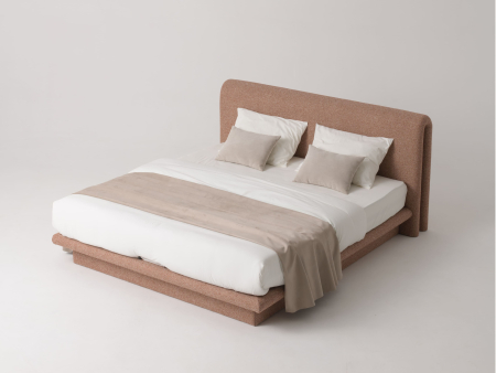 Pat tapitat Nola 2 cu tablie inalta capitonata, lada depozitare, somiera metalica, picioare plastic 3cm, laterale dehusabile, stil modern, personalizabil [29]