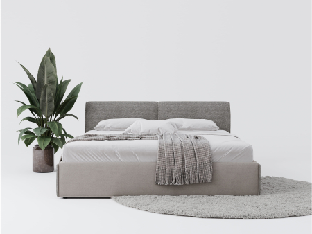 Pat tapitat Novara cu tablie inalta, lada depozitare, somiera metalica, picioare metalice 11cm, laterale dehusabile, stil modern, personalizabil [4]