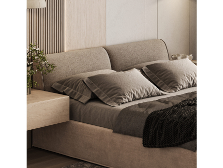 Pat tapitat Novara cu tablie inalta, lada depozitare, somiera metalica, picioare metalice 11cm, laterale dehusabile, stil modern, personalizabil [21]