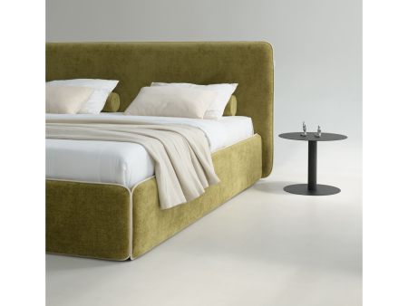 Pat tapitat Torino cu tablie inalta capitonata, lada depozitare, somiera metalica, picioare plastic 3cm, laterale dehusabile, stil modern, personalizabil [13]