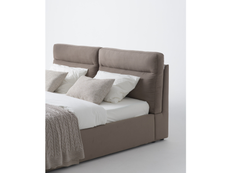 Pat tapitat Vancouver cu tablie inalta ultra-comfortabila, lada depozitare, somiera metalica, picioare plastic 3cm, laterale dehusabile, stil contemporan, personalizabil [22]