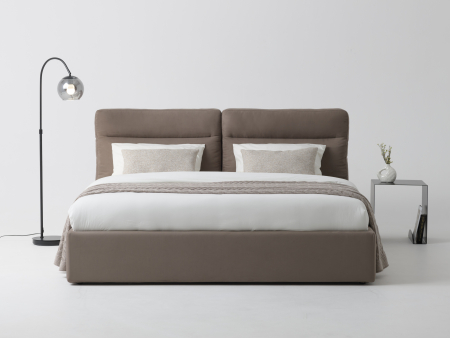 Pat tapitat Vancouver cu tablie inalta ultra-comfortabila, lada depozitare, somiera metalica, picioare plastic 3cm, laterale dehusabile, stil contemporan, personalizabil [3]