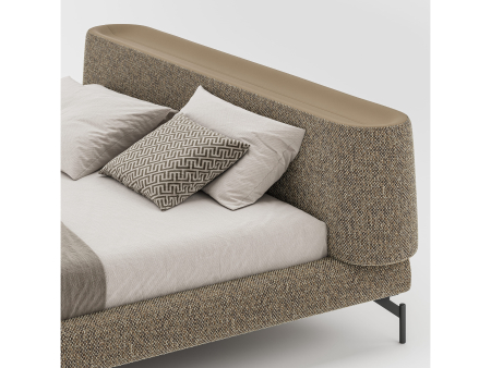 Pat tapitat Vertigo cu tablie inalta capitonata, picioare metal 16cm, laterale dehusabile, stil contemporan, personalizabil [9]