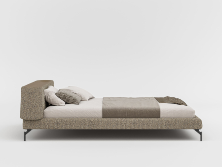 Pat tapitat Vertigo cu tablie inalta capitonata, picioare metal 16cm, laterale dehusabile, stil contemporan, personalizabil [11]