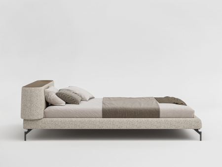 Pat tapitat Vertigo cu tablie inalta capitonata, picioare metal 16cm, laterale dehusabile, stil contemporan, personalizabil [5]