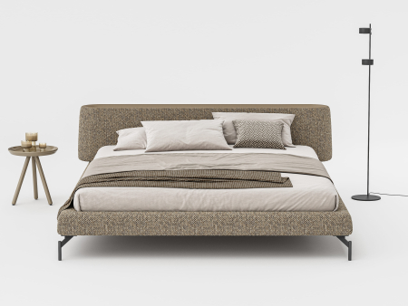 Pat tapitat Vertigo cu tablie inalta capitonata, picioare metal 16cm, laterale dehusabile, stil contemporan, personalizabil [8]