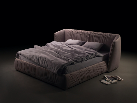 Pat tapitat Too Night, tablie inalta capitonata, lada depozitare, somiera metalica, picioare lemn 4cm, laterale dehusabile, stil contemporan, personalizabil [7]